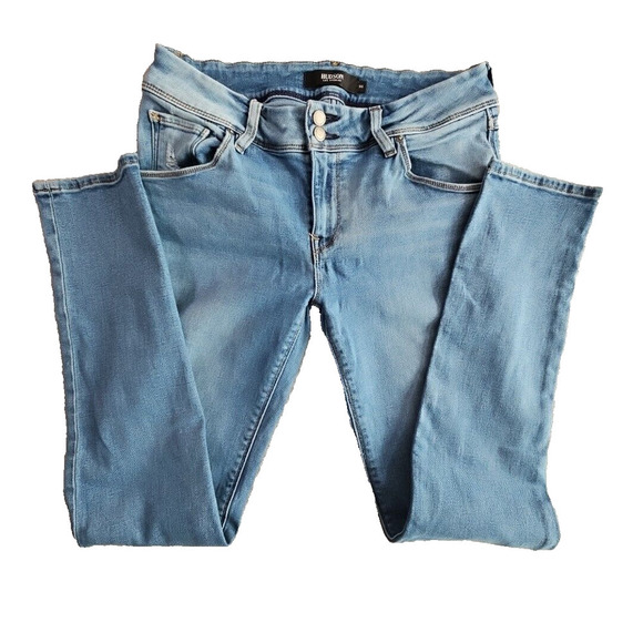 Hudson Los Angeles Jeans Women's Size 30 (30x28) Blue Collin Skinny Flap Pocket - Picture 2 of 16